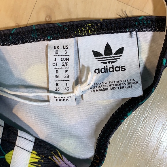 ADIDAS Allover Print Bodysuit - Floral + 3 Stripes - Picture 11 of 12